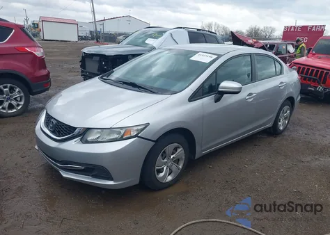 2015 Honda Civic Lx из США, поврежденный, VIN 19XFB2F5XFE099316